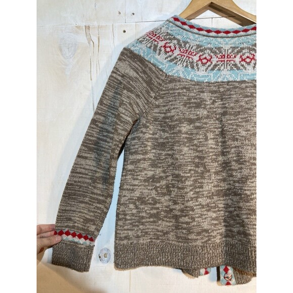Sundance Catalog Wool Cashmere Sweater Cardigan Womens Faire Isle XS - Picture 8 of 8